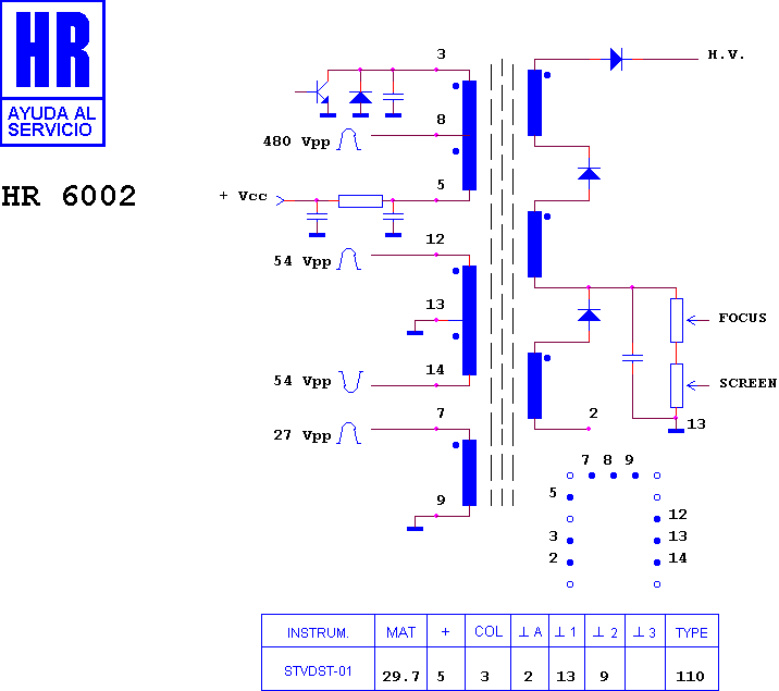 Schematic diagram for HR 6002