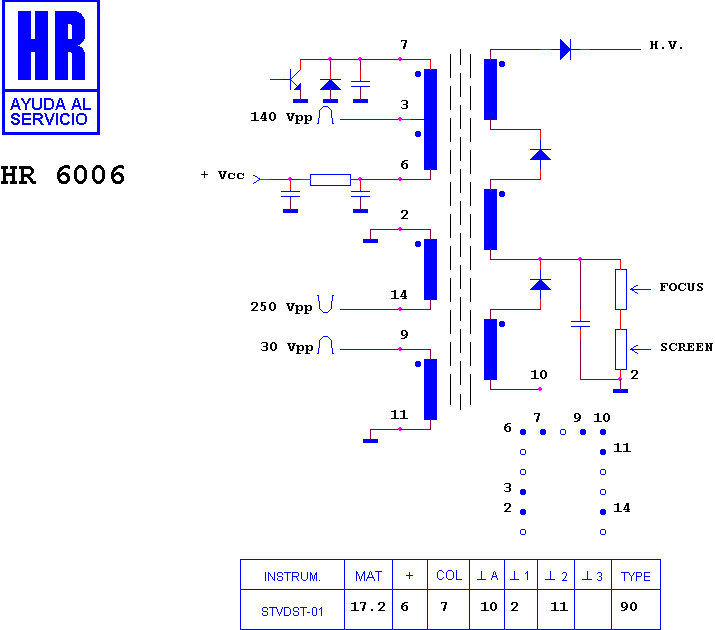 Schematic diagram for HR 6006