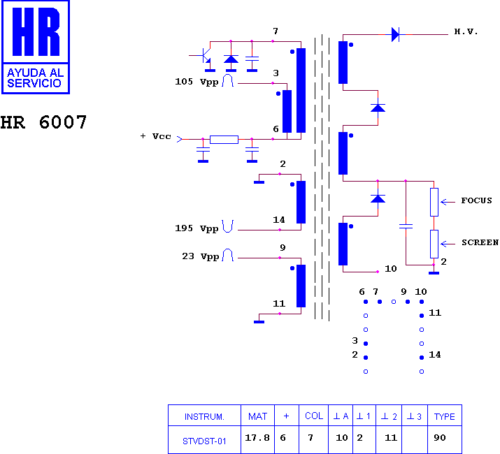 Schematic diagram for HR 6007