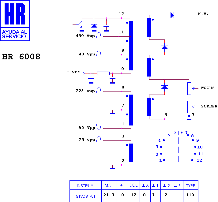 Schematic diagram for HR 6008