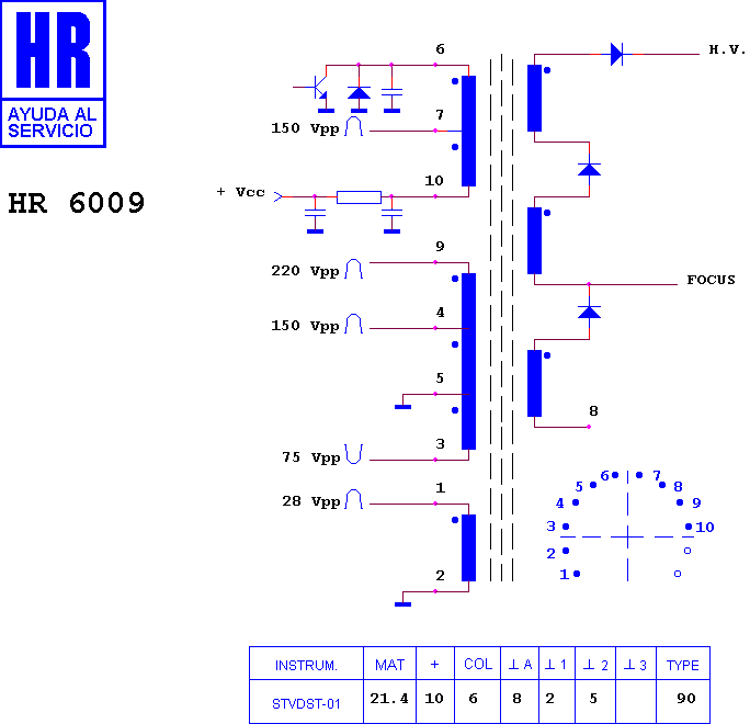 Schematic diagram for HR 6009