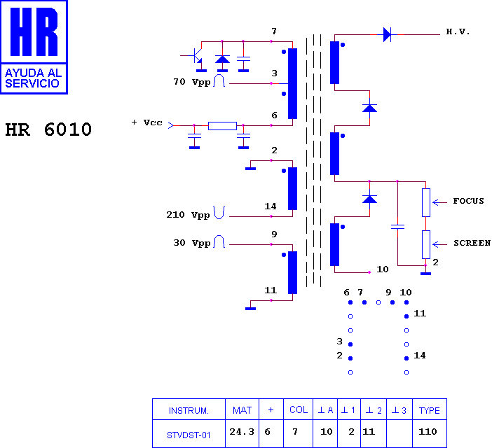 Schematic diagram for HR 6010