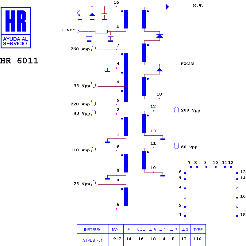 Schematic diagram for HR 6011
