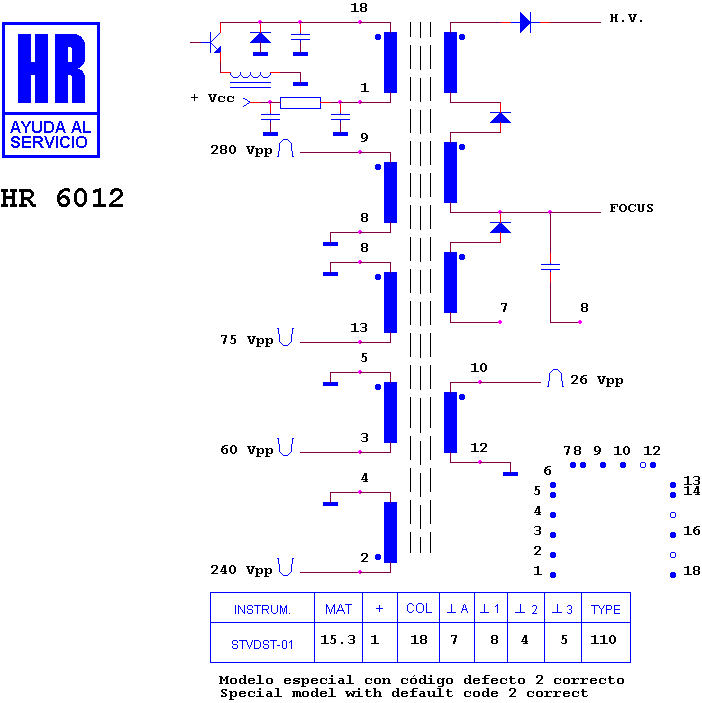 Schematic diagram for HR 6012