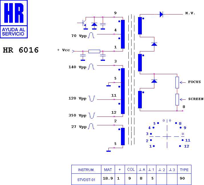 Schematic diagram for HR 6016