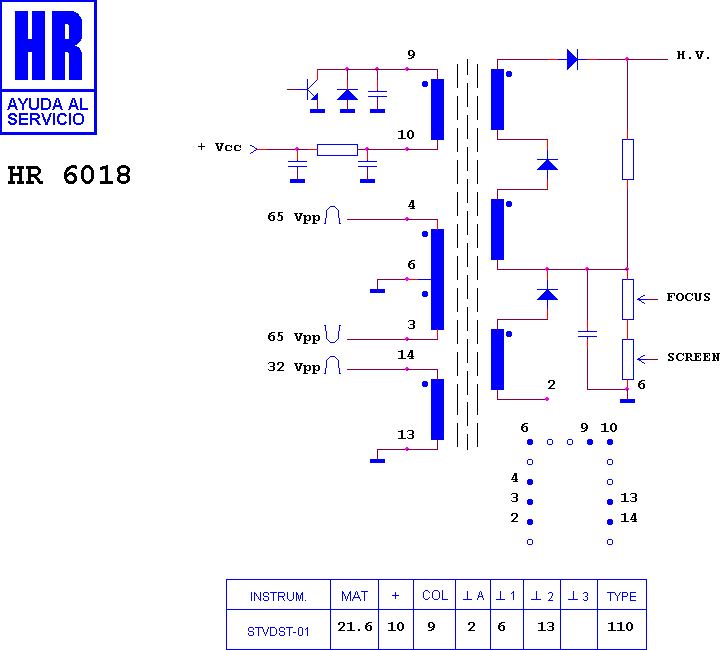 Schematic diagram for HR 6018