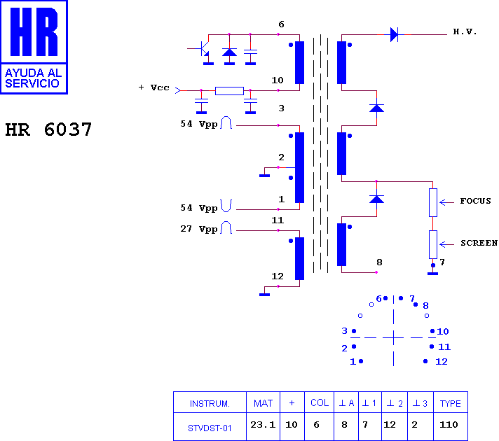 Schematic diagram for HR 6037