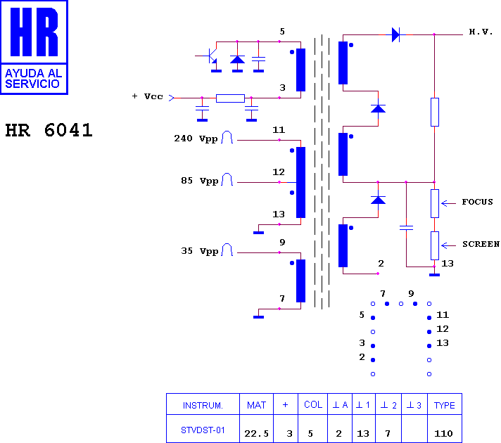 Schematic diagram for HR 6041