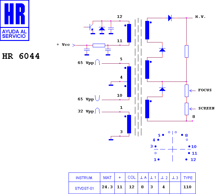 Schematic diagram for HR 6044