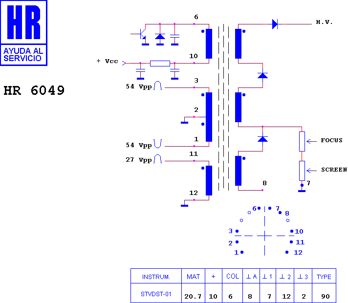 Schematic diagram for HR 6049
