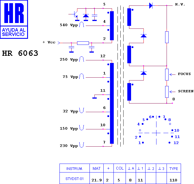 Schematic diagram for HR 6063