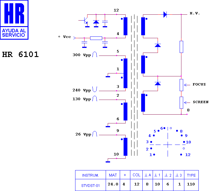 Schematic diagram for HR 6101