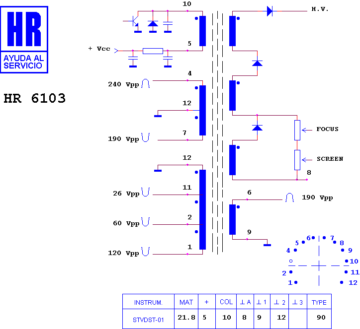 Schematic diagram for HR 6103