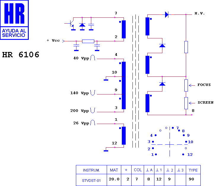 Schematic diagram for HR 6106