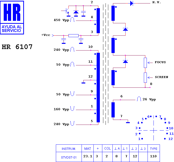 Schematic diagram for HR 6107