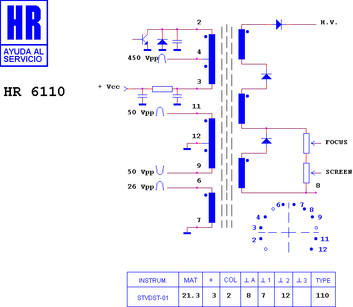 Schematic diagram for HR 6110