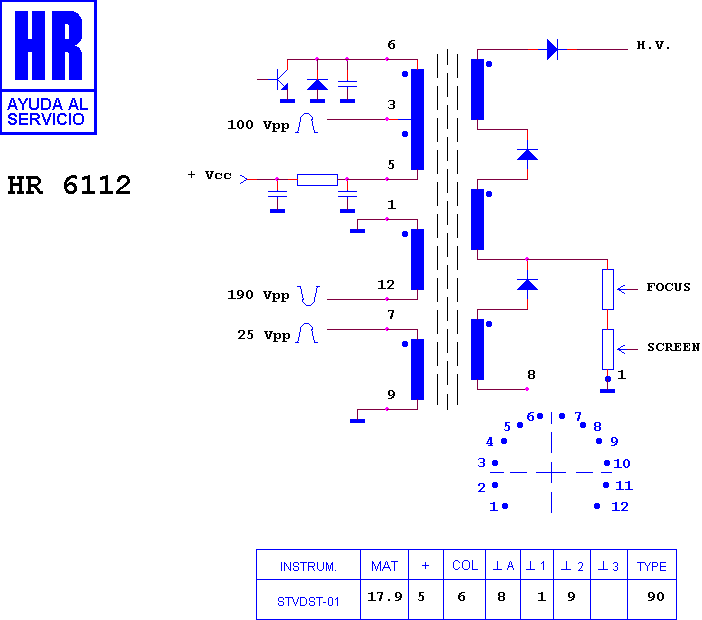 Schematic diagram for HR 6112