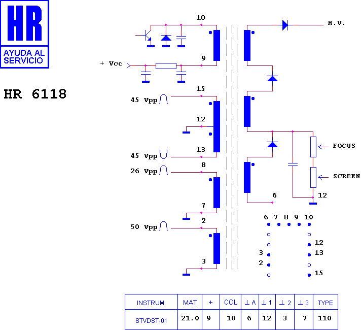 Schematic diagram for HR 6118