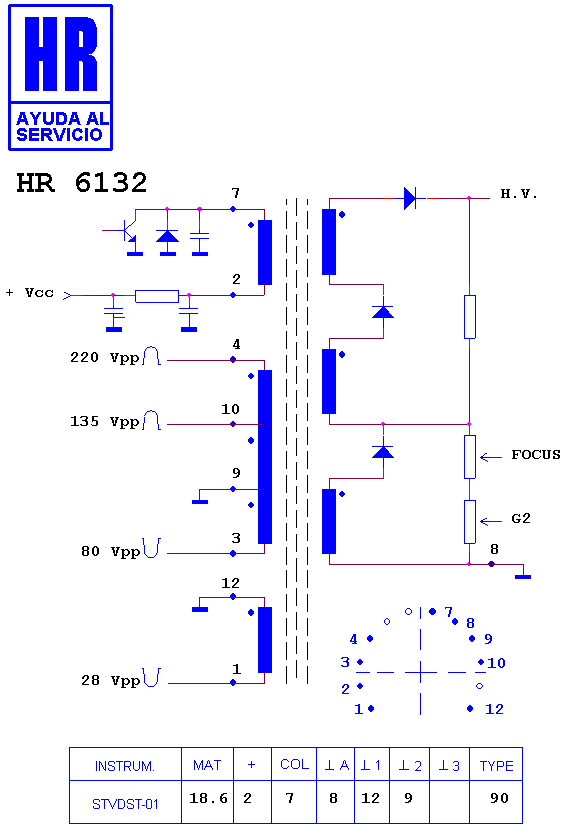 Schematic diagram for HR 6132