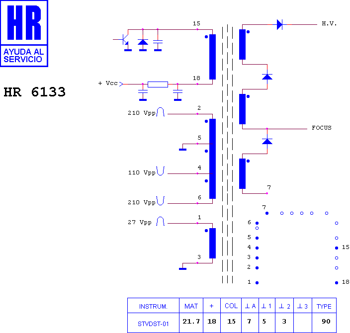 Schematic diagram for HR 6133