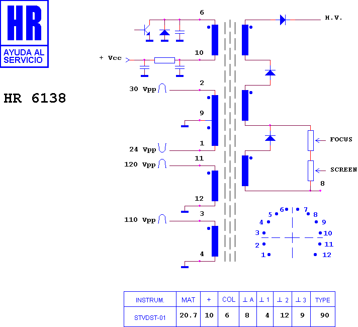 Schematic diagram for HR 6138