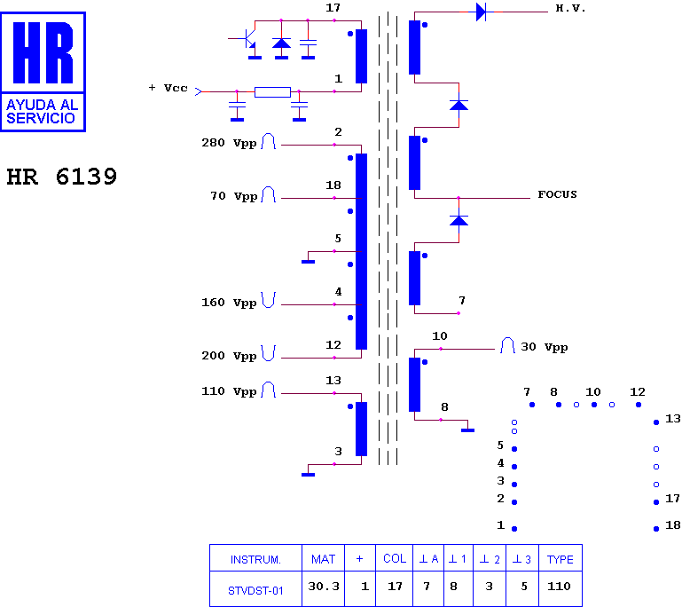 Schematic diagram for HR 6139