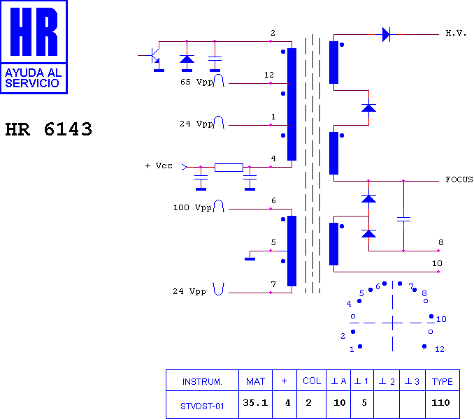 Schematic diagram for HR 6143