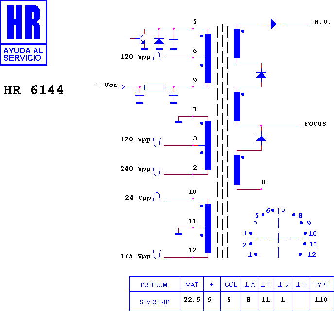 Schematic diagram for HR 6144