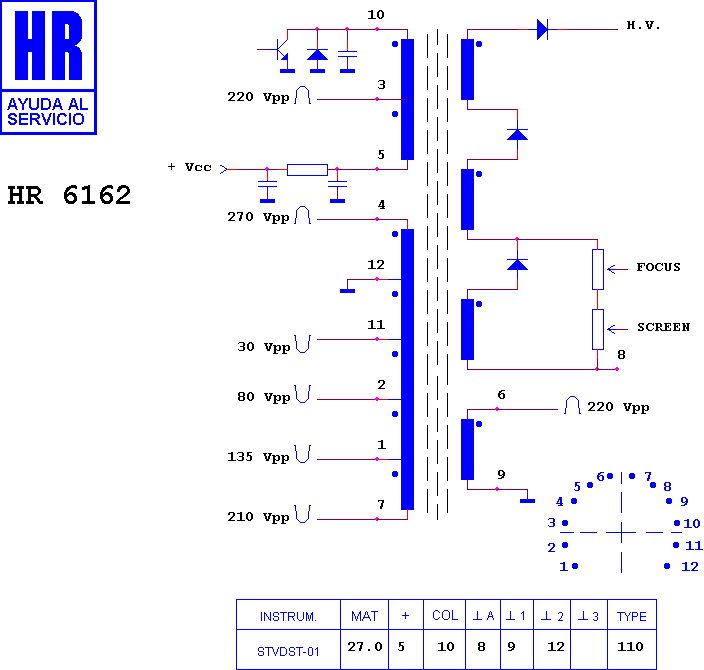 Schematic diagram for HR 6162