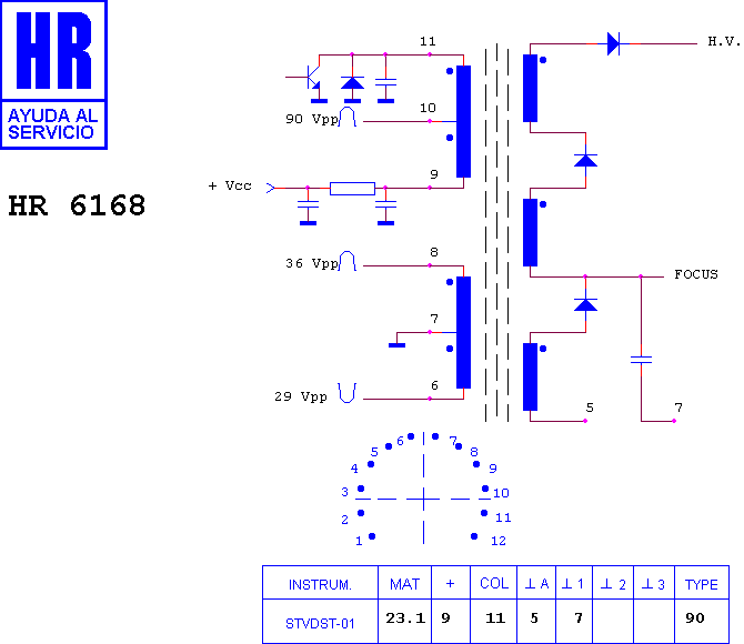 Schematic diagram for HR 6168