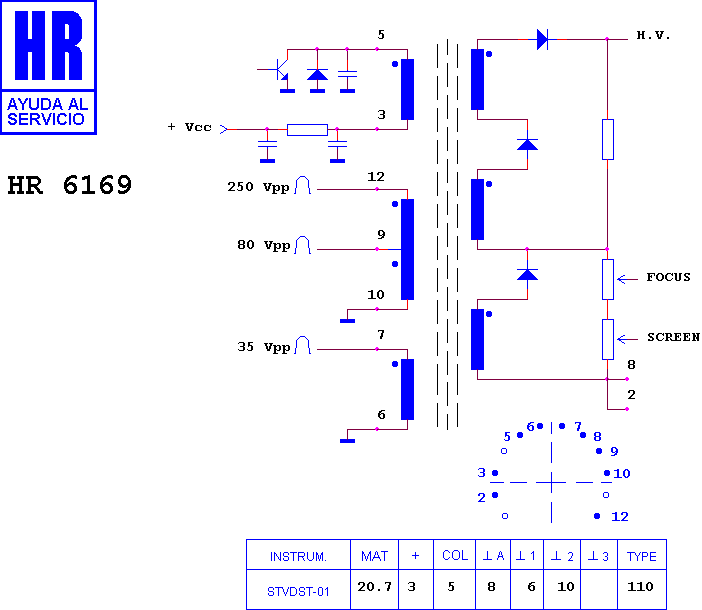 Schematic diagram for HR 6169