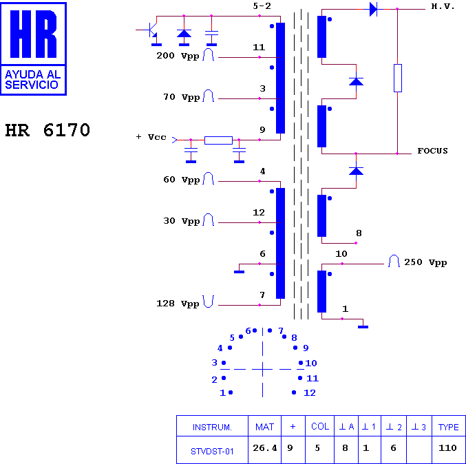 Schematic diagram for HR 6170
