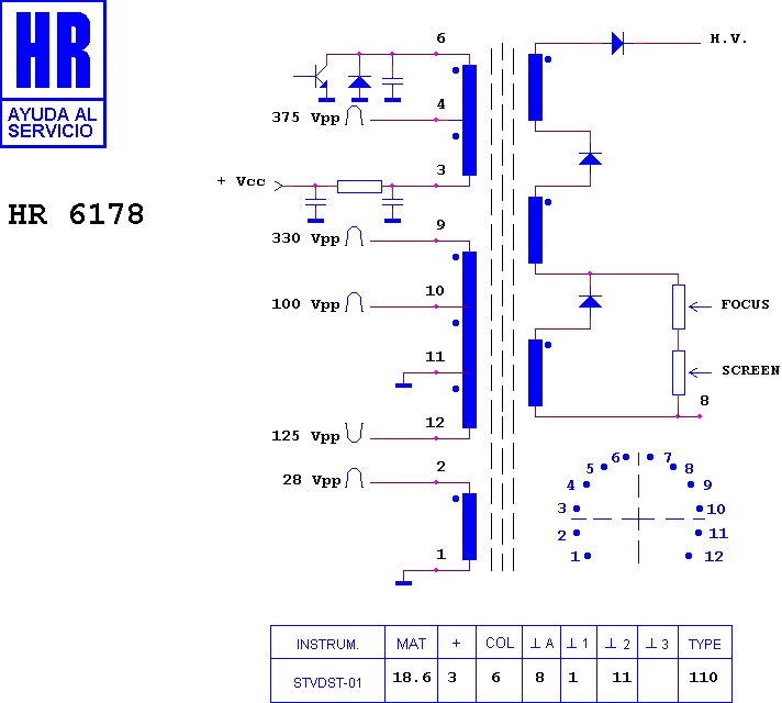 Schematic diagram for HR 6178