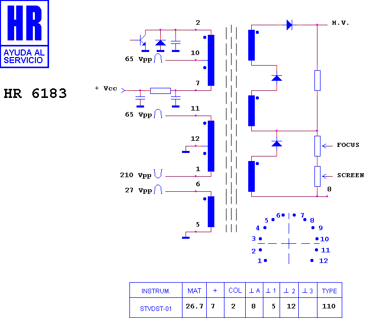 Schematic diagram for HR 6183