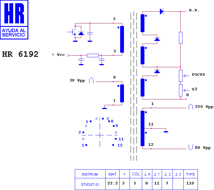 Schematic diagram for HR 6192