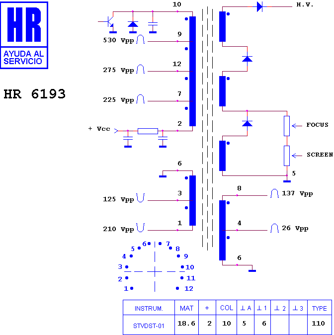 Schematic diagram for HR 6193