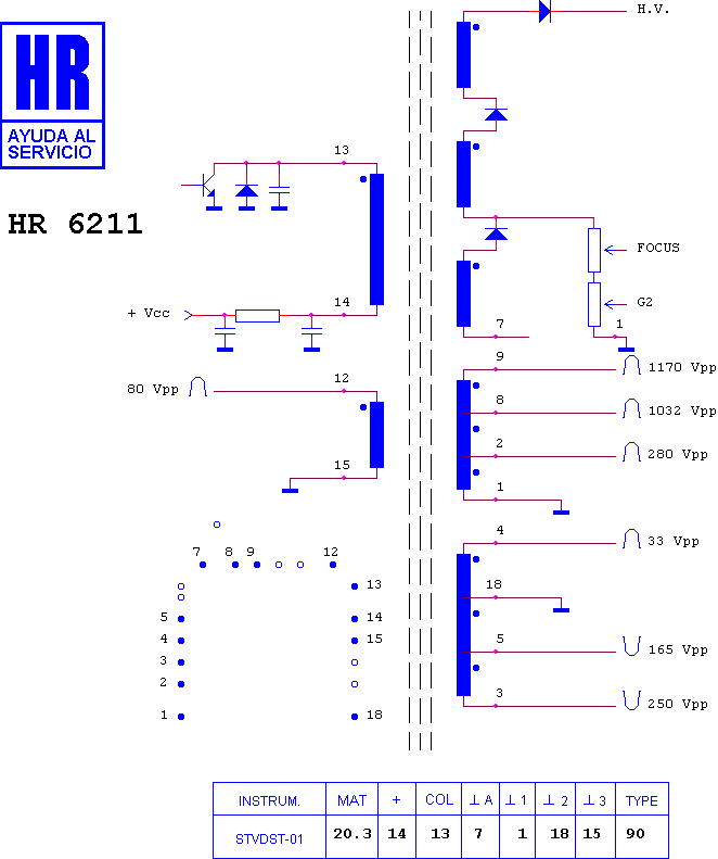 Schematic diagram for HR 6211