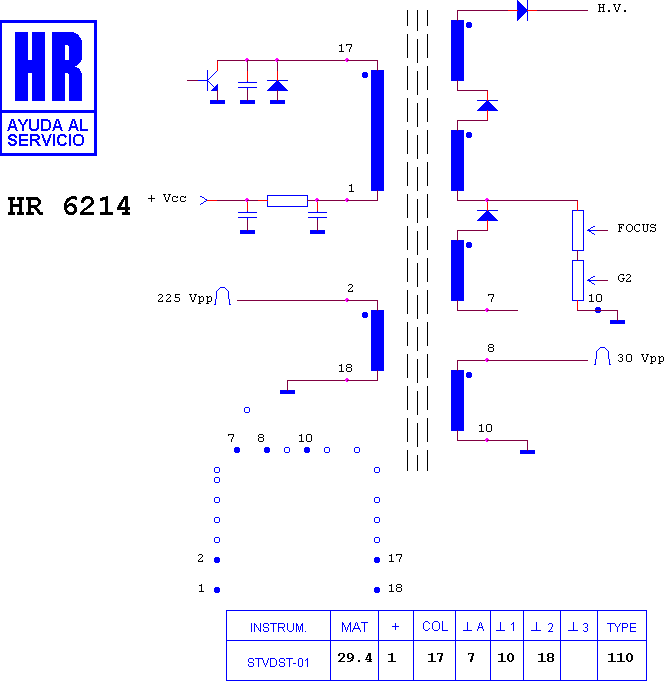 Schematic diagram for HR 6214