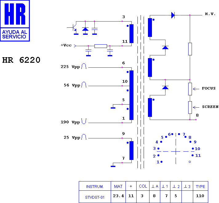 Schematic diagram for HR 6220