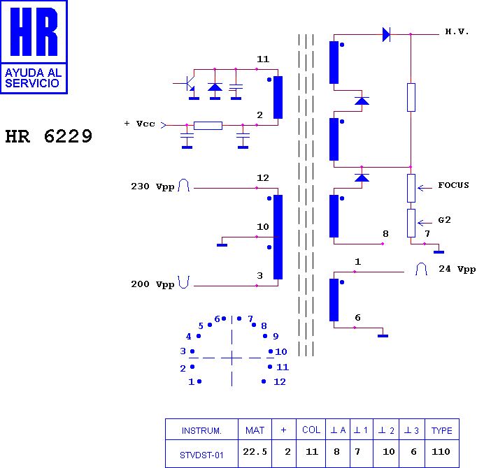 Schematic diagram for HR 6229