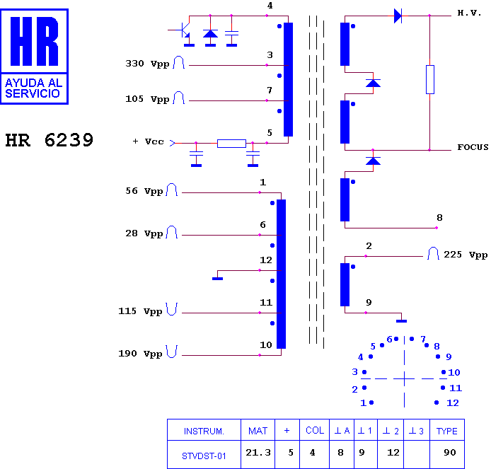 Schematic diagram for HR 6239