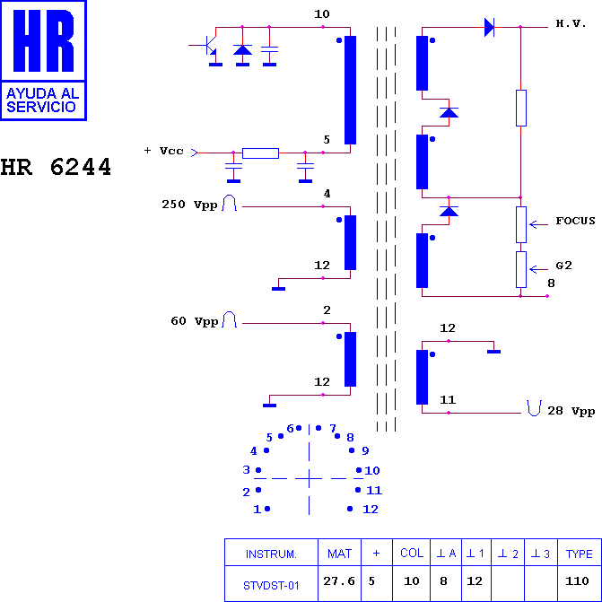 Schematic diagram for HR 6244