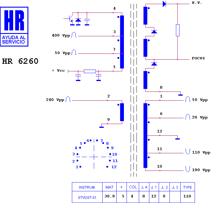 Schematic diagram for HR 6260