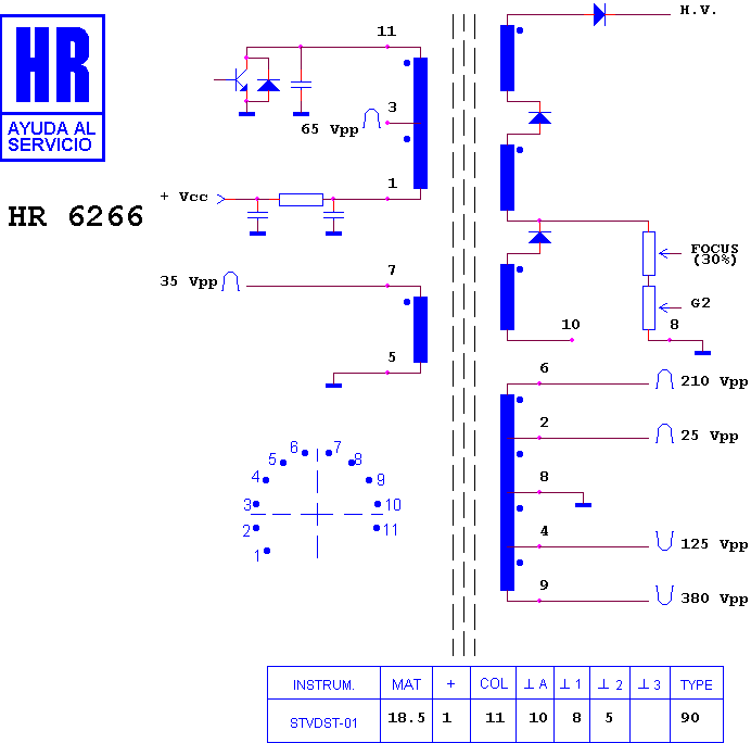 Schematic diagram for HR 6266