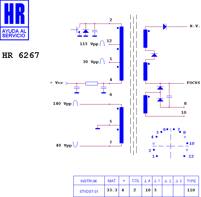 Schematic diagram for HR 6267
