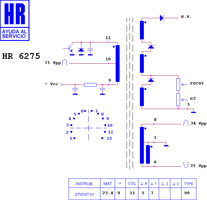 Schematic diagram for HR 6275