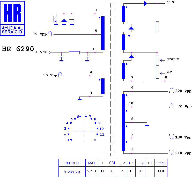 Schematic diagram for HR 6290