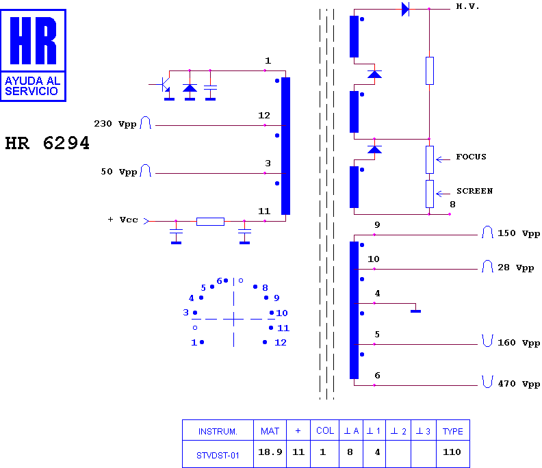 Schematic diagram for HR 6294