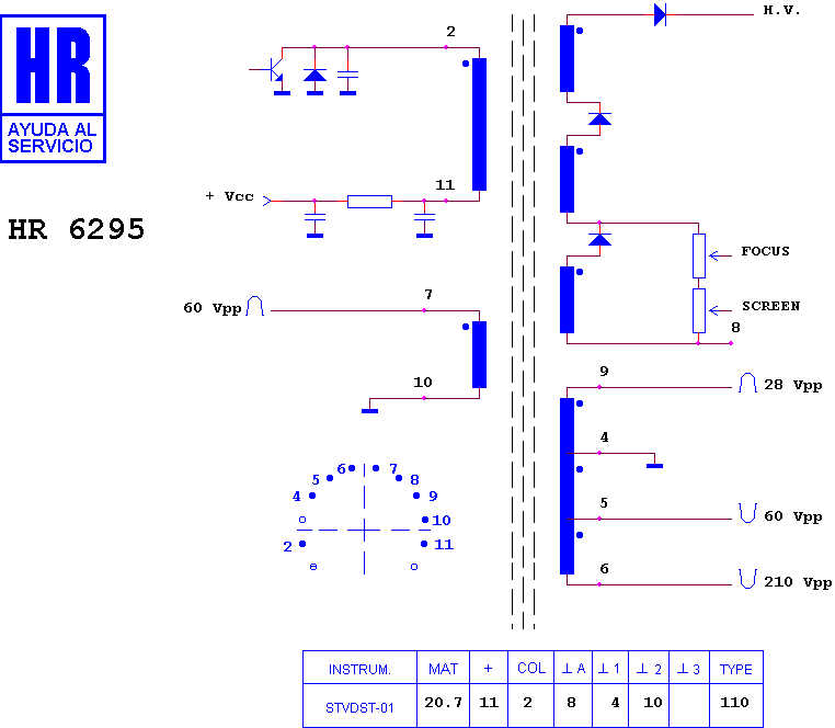 Schematic diagram for HR 6295