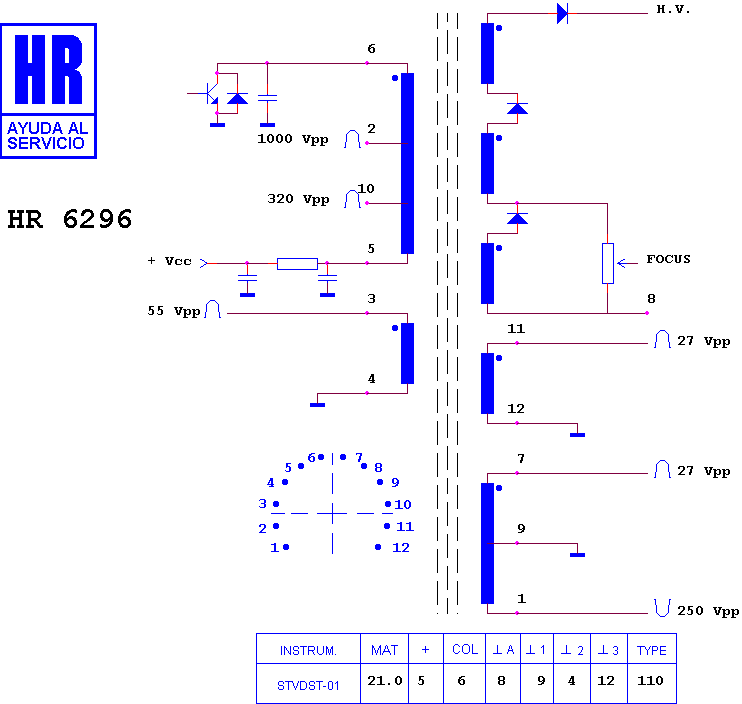 Schematic diagram for HR 6296